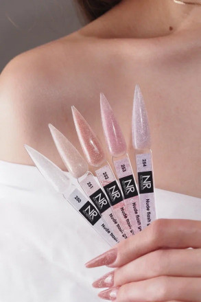 NAIL REPUBLIC   Гель  для моделирования самовыравнивающийся светоотражающий   Gel   NUDE FLASH   #250   15г оптом