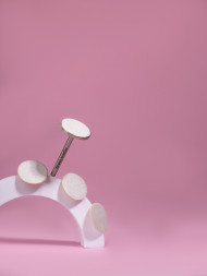 ALGEBRA BEAUTY SOFT WHITE Тонкие S (15мм) #150 (50шт) Сменные файлы для педикюрного диска без подложки