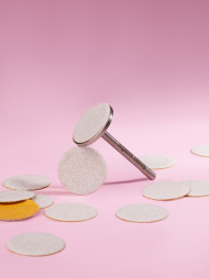 ALGEBRA BEAUTY SOFT WHITE Тонкие S (15мм) #150 (50шт) Сменные файлы для педикюрного диска без подложки