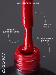 KLIO   ESTET   RED #02   10мл   Гель-лак