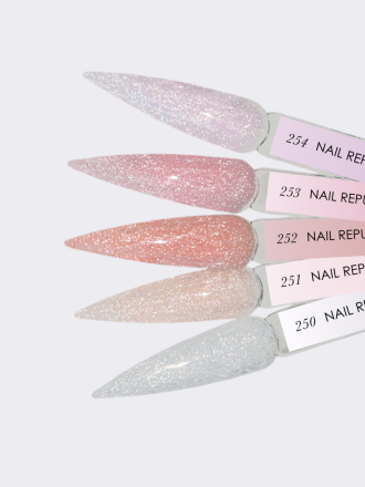 NAIL REPUBLIC   Гель  для моделирования самовыравнивающийся светоотражающий   Gel   NUDE FLASH   #252   15г оптом