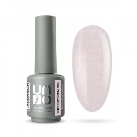 UNO   PEDICURE LINE   #136   Гель-лак однофазный для педикюра   8мл (8г) оптом