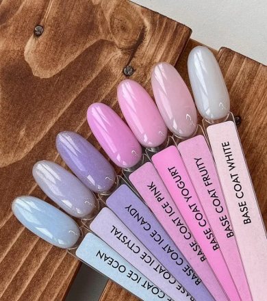 ONE NAIL   База камуфлирующая жесткая  c шиммером  Base   ICE CANDY   15мл оптом