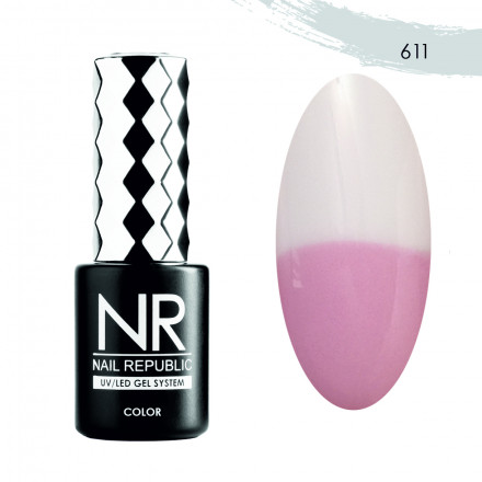 NAIL REPUBLIC   Гель-лак термо   10мл   Thermo Color Nude   #611 оптом