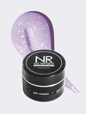 NAIL REPUBLIC   Гель  для моделирования самовыравнивающийся светоотражающий   Gel   NUDE FLASH   #254   15г оптом