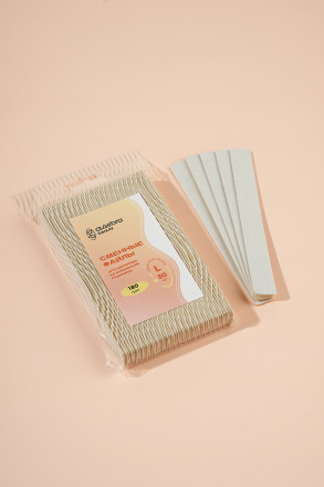 ALGEBRA BEAUTY   SOFT WHITE   Мягкие   L   #180   (50шт)   Сменные  файлы для пилки на вспененной подложке оптом