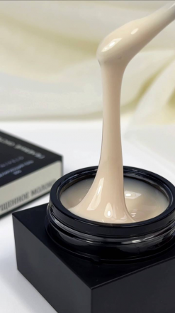 ALTA NIVELO   Gel Black СГУЩЕНОЕ МОЛОКО   15г   Гель для моделирования средне-жидкий с сухоцветами оптом