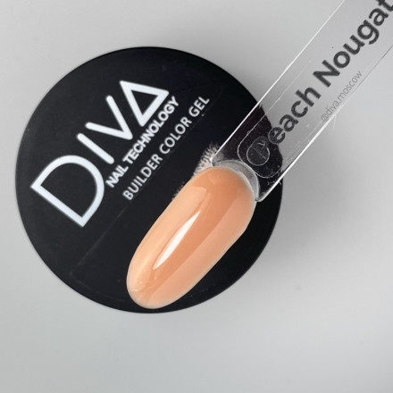 DIVA   Гель для моделирования  30мл  Builder gel   PEACH NOUGAT   (СНЯТО) оптом