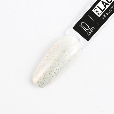 IQ BEAUTY   Лак для ногтей с биокерамикой с поталью   12,5мл   Prolac LIKE CHAMPAGNE   #107 оптом