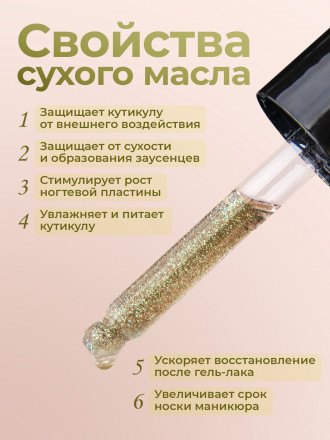 MANITA   Oil MELON   50мл   Масло для кутикулы сухое укрепляющее с шиммером оптом