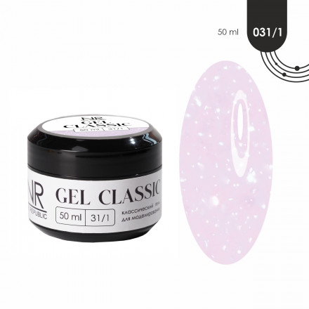 NAIL REPUBLIC   Гель  для моделирования самовыравнивающийся с шиммером   Gel   CLASSIC   #31   50г оптом
