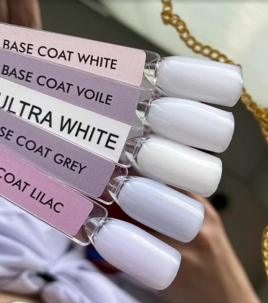 ONE NAIL   База камуфлирующая жесткая  Base  ULTRA WHITE 15мл оптом