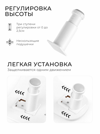 MANITA   Подставка маникюрная для рук с держателем для телефона Белая   {8372} оптом