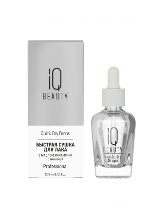 IQ BEAUTY   Быстрая сушка для лака (с пипеткой)  12,5мл   QUICK DRY DROPS оптом