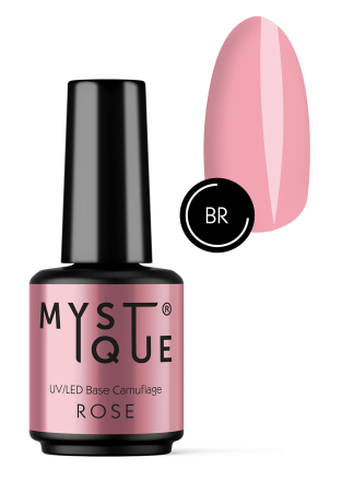MYSTIQUE   Base ROSE   15мл   База камуфлирующая (для педикюра) оптом