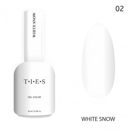 TIES   Гель-лак  10мл  WHITE SNOW   #002 оптом