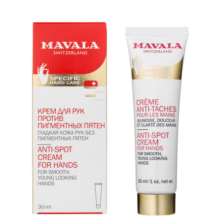 Mavala Крем против пигментных пятен Anti-Blemish Cream for hands 30ml 9092814 оптом