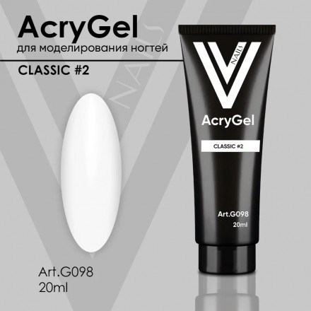 VOGUE NAILS   Полигель молочный  AcryGel CLASSIC  20мл  #02 оптом