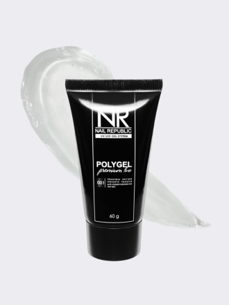 NAIL REPUBLIC   Полигель прозрачный   PolyGel PREMIUM LINE   #01   60г оптом
