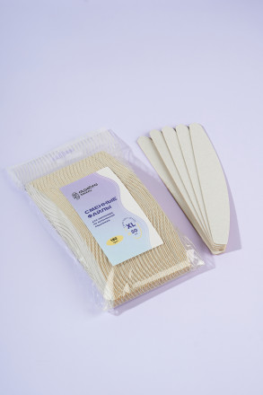 ALGEBRA BEAUTY   SOFT WHITE   Мягкие   XL   #180   (50шт)   Сменные  файлы для пилки на вспененной подложке оптом
