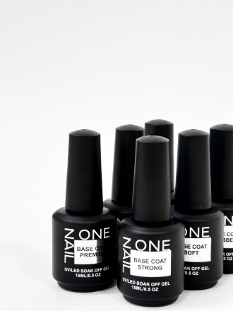 ONE NAIL   Base RUBBER   15мл   База прозрачная средне-густая  (для подложки) оптом