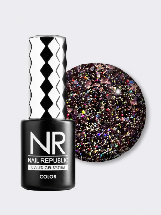 NAIL REPUBLIC   Гель-лак светоотражающий   10мл   Bright Flash   #1093 оптом