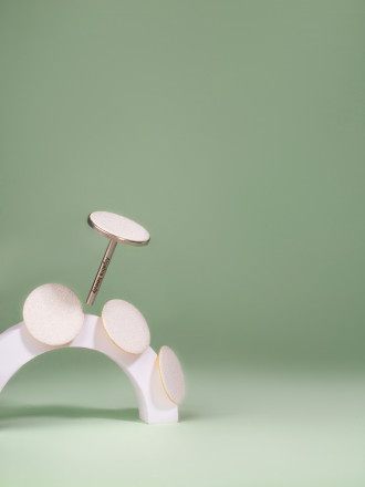 ALGEBRA BEAUTY   SOFT WHITE   Тонкие   M (20мм)   #150   (50шт)   Сменные файлы  для педикюрного диска без подложки оптом