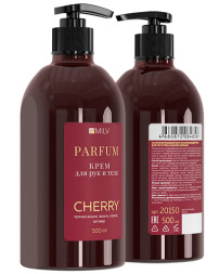 MILV   Cream PARFUM CHERRY   500мл   Крем для рук и тела парфюмированный восстанавливающий с маслом авокадо