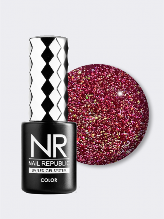 NAIL REPUBLIC   Гель-лак светоотражающий   10мл   Bright Flash   #1095 оптом