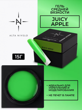 ALTA NIVELO   Гель для моделирования неоновый   15г   Gel   JUICY APPLE оптом