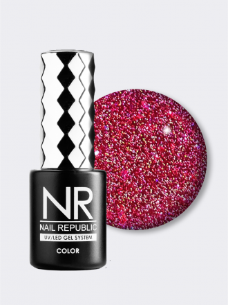 NAIL REPUBLIC   Гель-лак светоотражающий   10мл   Bright Flash   #1096 оптом
