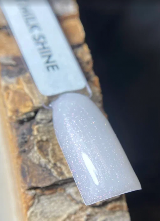 ONE NAIL   База камуфлирующая эластичная с шиммером  (легкие в снятии)  Base   MILK SHINE   15мл оптом