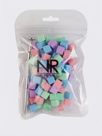 NAIL REPUBLIC   Набор для градиента со сменными спонжами   100шт оптом