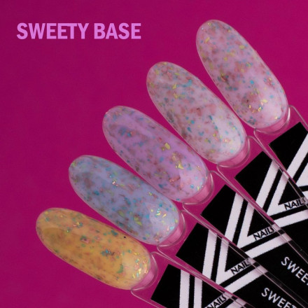 VOGUE NAILS   Камуфлирующая база с поталью  SWEETY base  10мл  #03 оптом