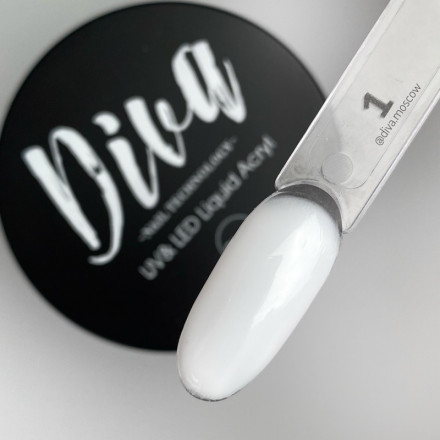 DIVA   Жидкий полигель  LIQUID ACRYL   #01   30мл   (СНЯТО) оптом