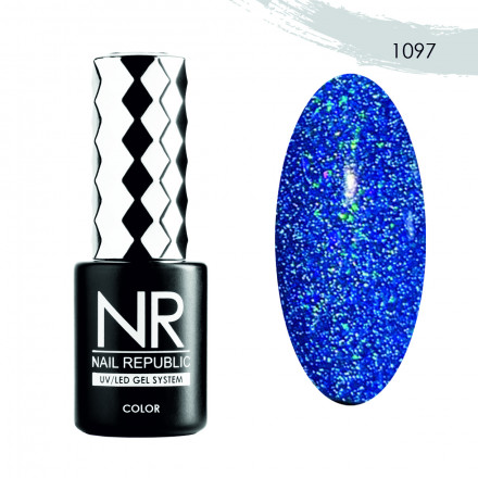NAIL REPUBLIC   Гель-лак светоотражающий   10мл   Bright Flash   #1097 оптом