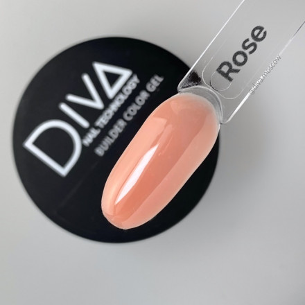 DIVA   Гель для моделирования  30мл  Builder gel   ROSE   (СНЯТО) оптом