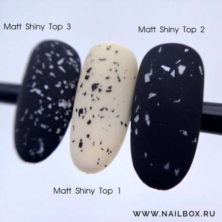 ONE NAIL   Топ матовый без л/с с шиммером  Top  MATT SHINY   #3   8мл оптом