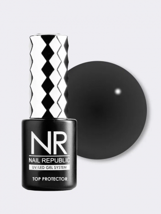 NAIL REPUBLIC   Топ цветной   10мл   Top PROTECTOR   #30   Black оптом