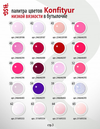 BSG   Гель для моделирования жидкий во флаконе   20мл   НИЗКАЯ ВЯЗКОСТЬ   KONFITYUR   #00   Прозрачный оптом