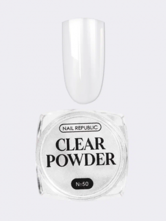 NAIL REPUBLIC   Втирка зеркальная   0,2г   CLEAR POWDER   #50 оптом