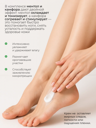 MANITA   Крем для ног   С МЕНТОЛОМ И КАМФОРОЙ   500мл   {7726} оптом