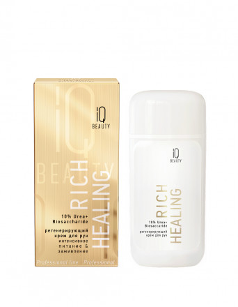 IQ BEAUTY   Крем для рук регенерирующий Интенсивное питание и заживление с мочевиной и биосахаридом   100мл   RICH HEALING оптом