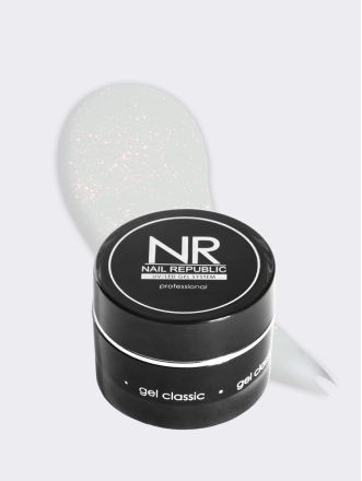 NAIL REPUBLIC   Gel CLOUD   #288   15г   Гель  для моделирования средне-жидкий молочный с хлопьями Юки оптом