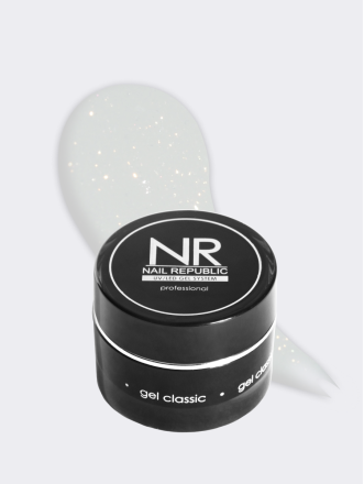 NAIL REPUBLIC   Gel CLOUD   #289   15г   Гель  для моделирования средне-жидкий молочный с хлопьями Юки оптом