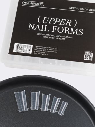 NAIL REPUBLIC   КВАДРАТ САЛОННЫЙ   120шт   Верхние формы оптом