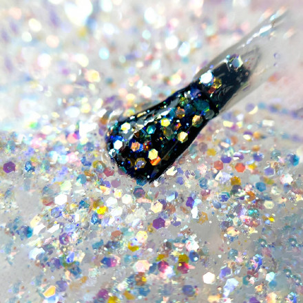 IQ BEAUTY   Лак для ногтей с биокерамикой с  хлопьями Юки   12,5мл   Prolac A THOUSAND WISHES   #125 оптом
