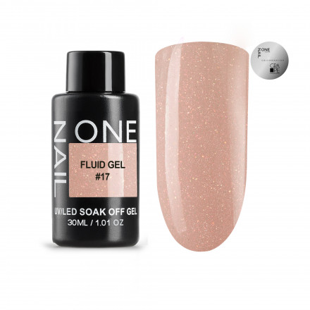 ONE NAIL   Гель для укрепления с шиммером   Fluid gel   #17   30г   (бутылка) оптом