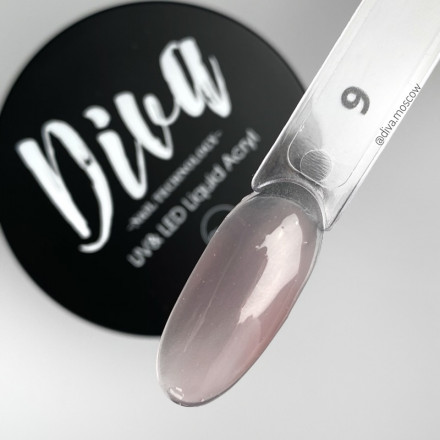 DIVA   Жидкий полигель  LIQUID ACRYL   #09   30мл   (СНЯТО) оптом