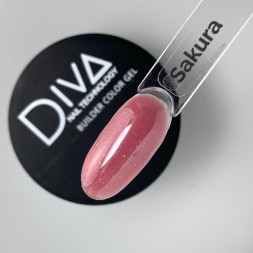 DIVA   Гель для моделирования  30мл  Builder gel   SAKURA   (СНЯТО)